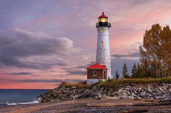 Leuchtturm am Lake Superior