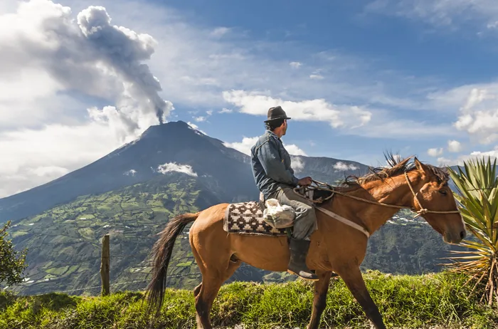 Andenvulkan Tungurahua in Ecuador