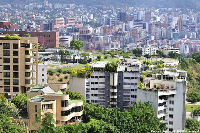 Hochhäuser von Caracas in Venezuela