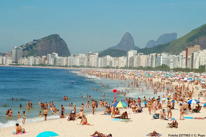 Copacabana - Strand am Zuckerhut - Brasilien