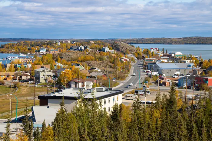 Yellowknife am Great Slave Lake - Kanada 